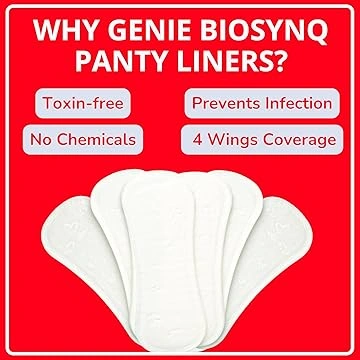 Genie BioSynQ Pantyliners | XL+ | 30 Liners | Daily Freshness Liners for Light Flow & Spotting | Ultra-Thin, Rash-Free - Image 6